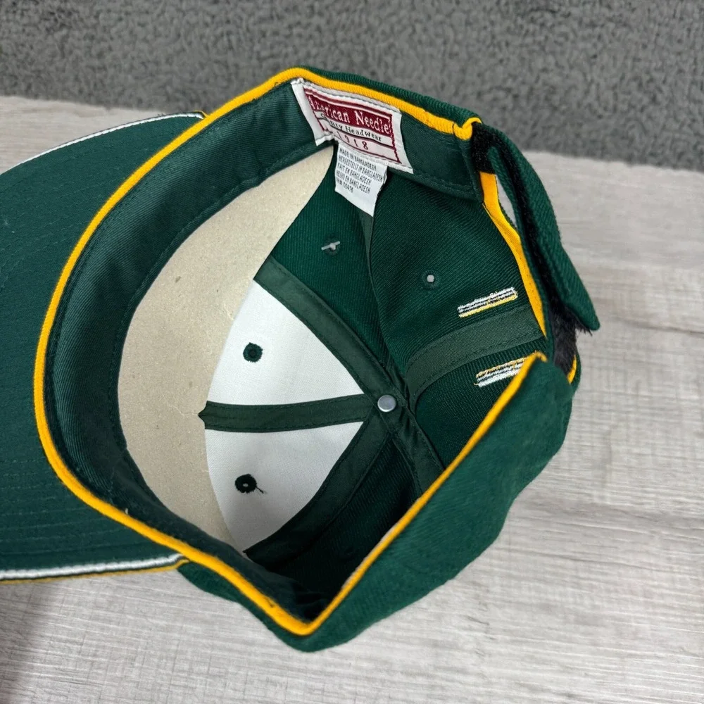 Vintage Green Bay Packers Hat Cap Strapback Adjustable Nfl American‎ Needle New